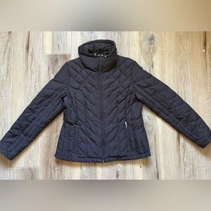 Nine West - Women's Down-filled Quilted Puffer Jacket - Deep Brown